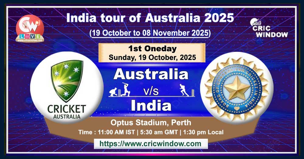 🏏 India vs Australia 2025: Complete Tour Schedule, Fixtures & Venues