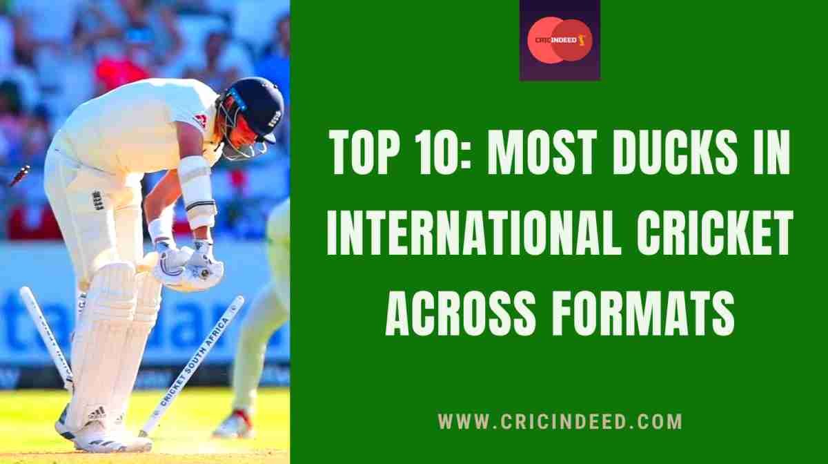 💔 Most times out on Zero Batsman List